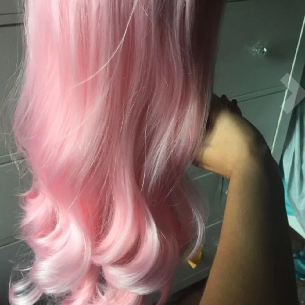 💖MIA COTTON CANDY PINK 🍬26” Lace Front Wig *NWT*